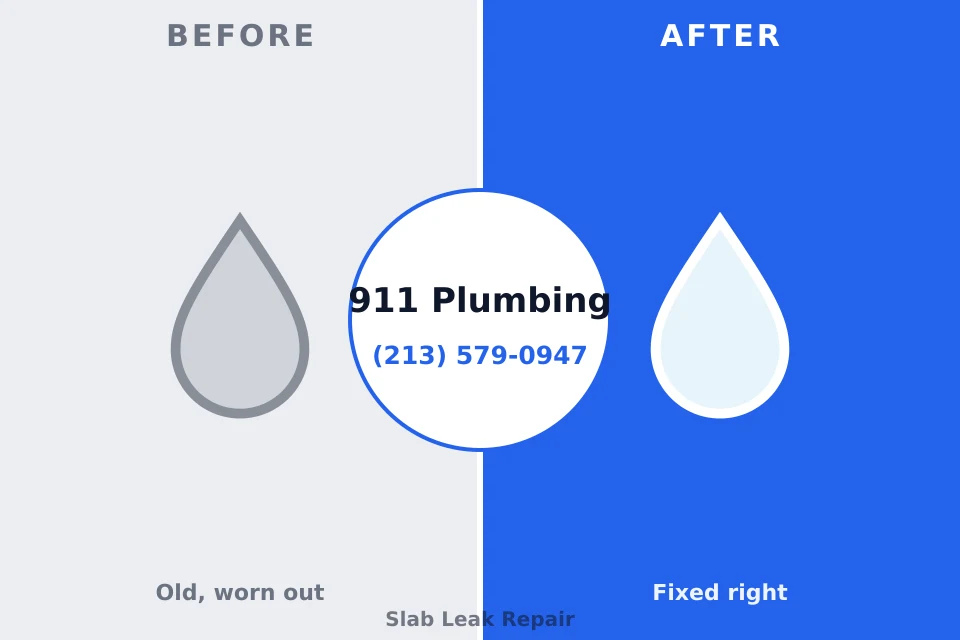Before and after: plumbing repair Buffalo, OK
